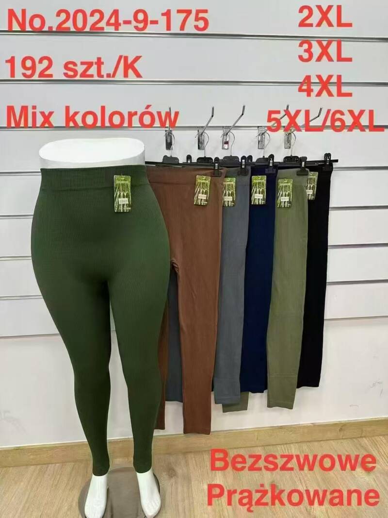 Leginsy damskie Roz 2XL-6XL, Mix kolor Paczka 10 szt